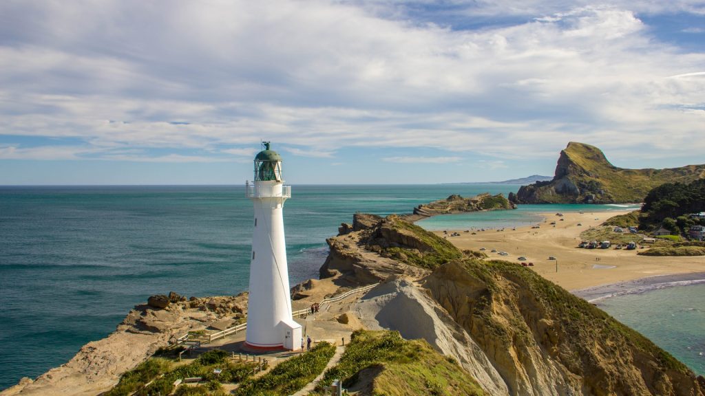 castlepoint beach lighthouse, wairarapa