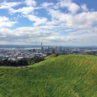 View looking towards Acukalnd city, New Zealand