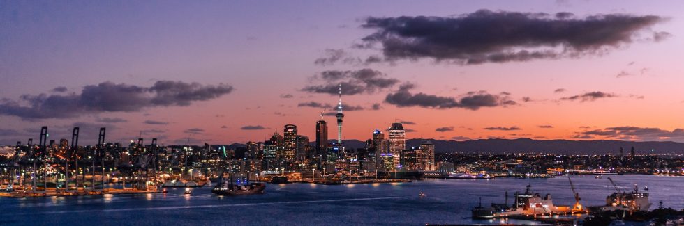 Auckland at twilight
